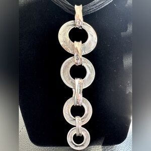 Stunning black rope necklace